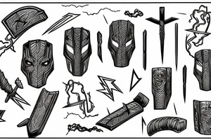 Thor with lightning tattoo idea