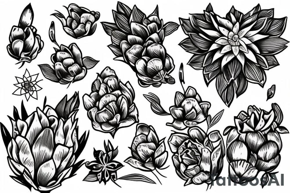 tuberose tattoo idea