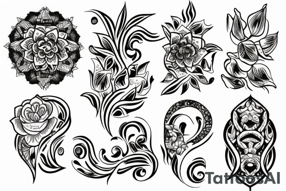 tuberose tattoo idea