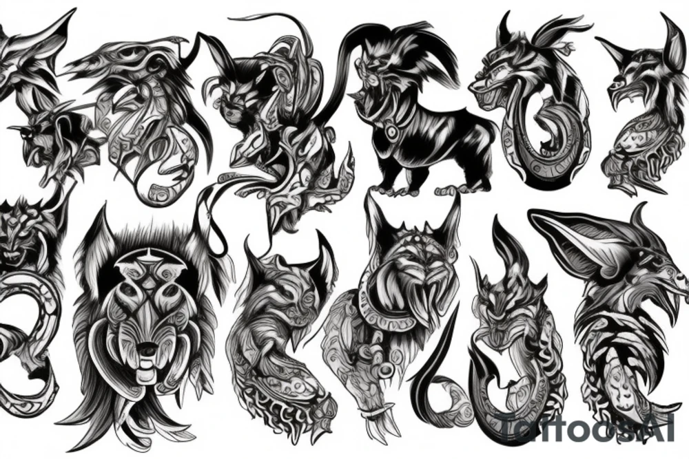 Cerberus tattoo idea