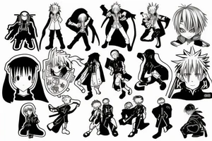 full metal alchemist + hunterxhunter tattoo idea