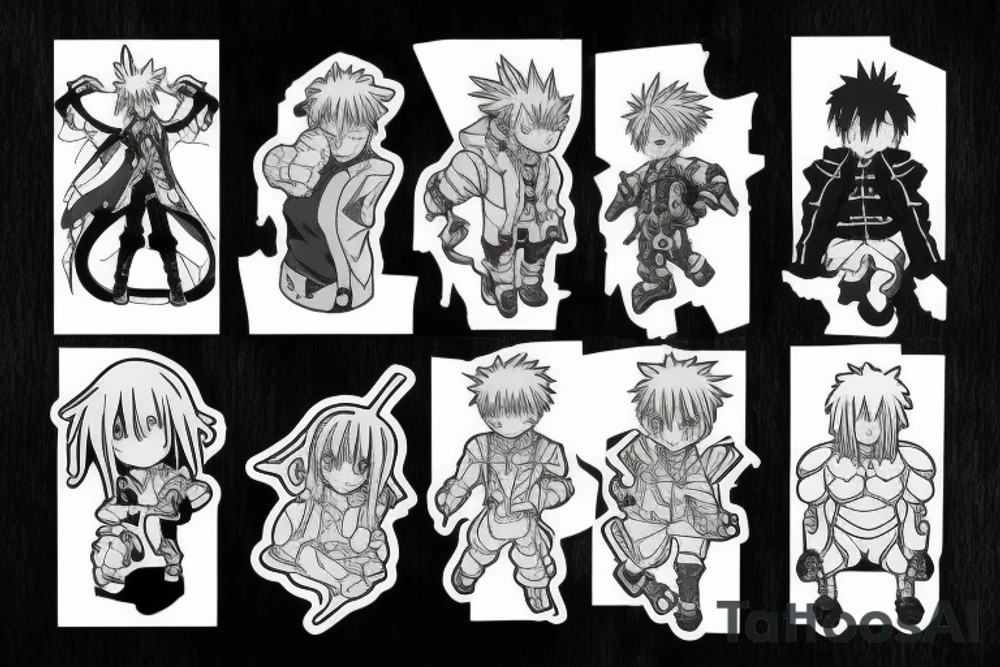 full metal alchemist + hunterxhunter tattoo idea