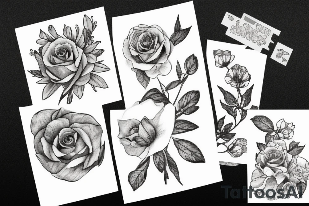 Flowers tattoo idea