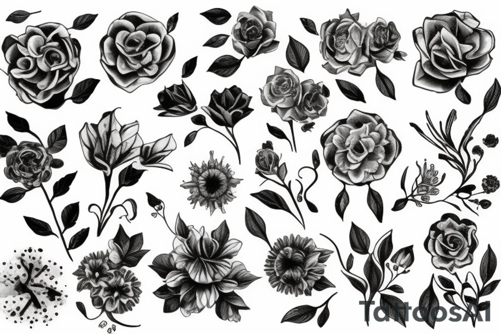 Flowers tattoo idea