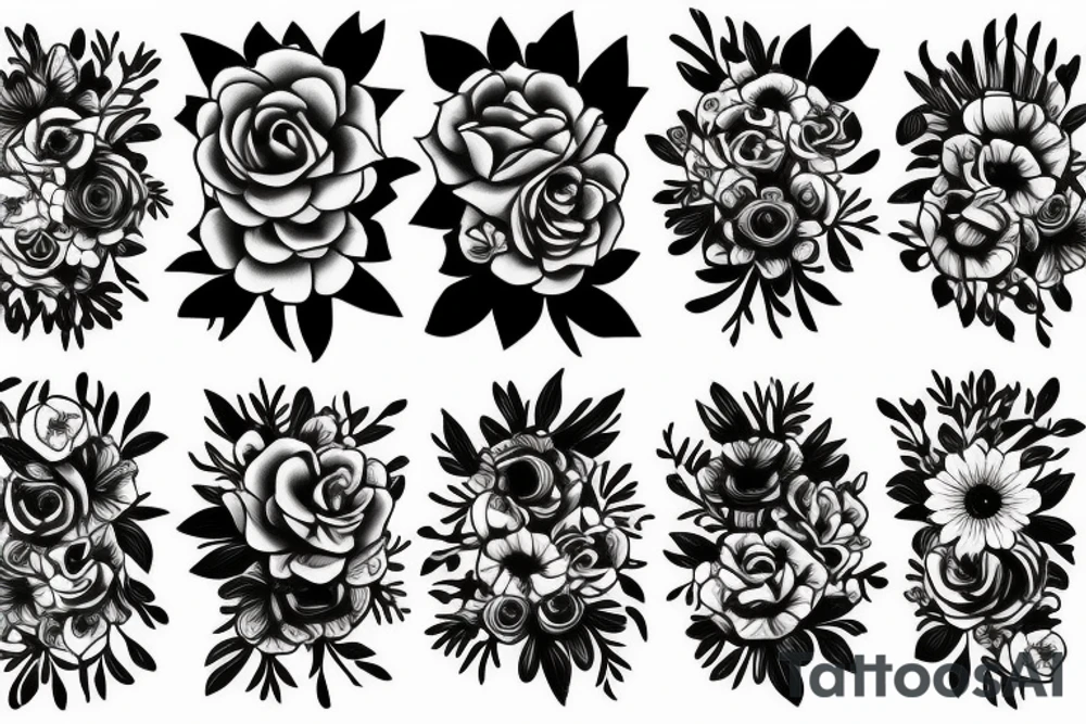 Flowers tattoo idea