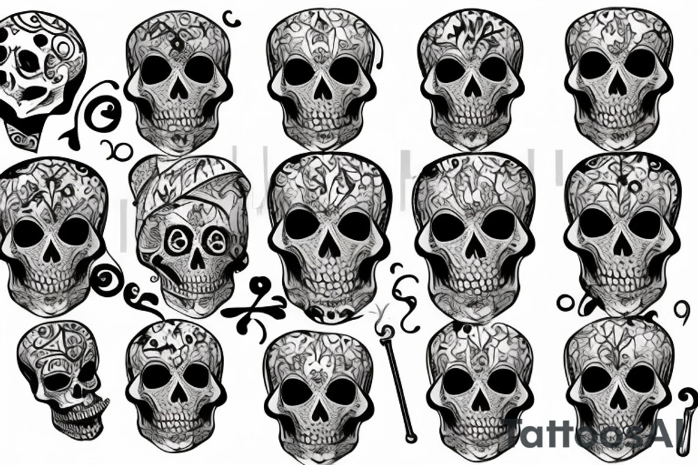 Skeleton tattoo idea