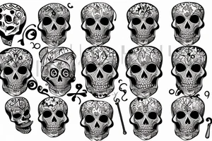 Skeleton tattoo idea