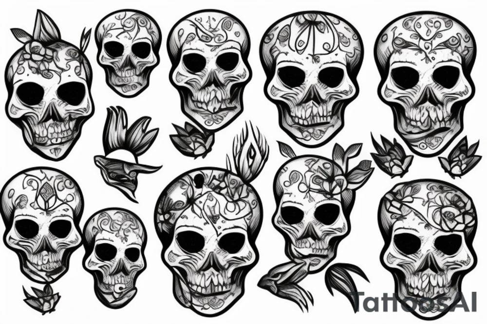 Skeleton tattoo idea