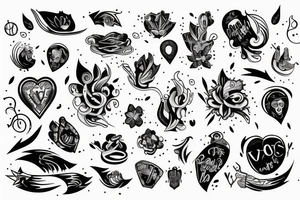 Vibes down arm tattoo idea