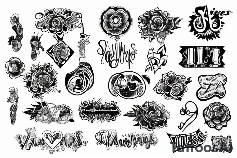 Vibes down arm tattoo idea