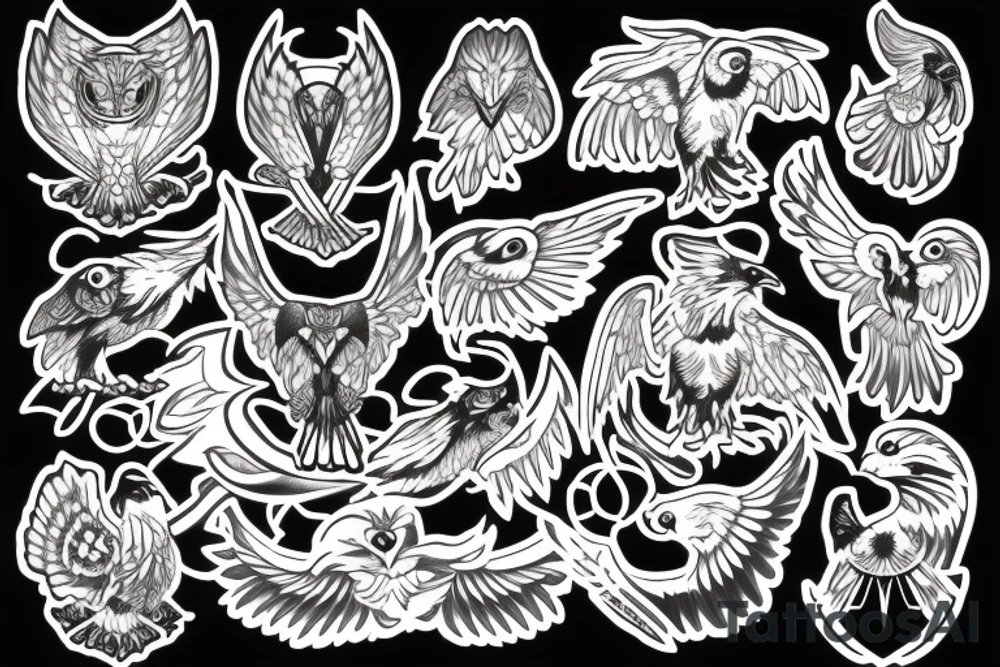 LOGO EAGOWL tattoo idea