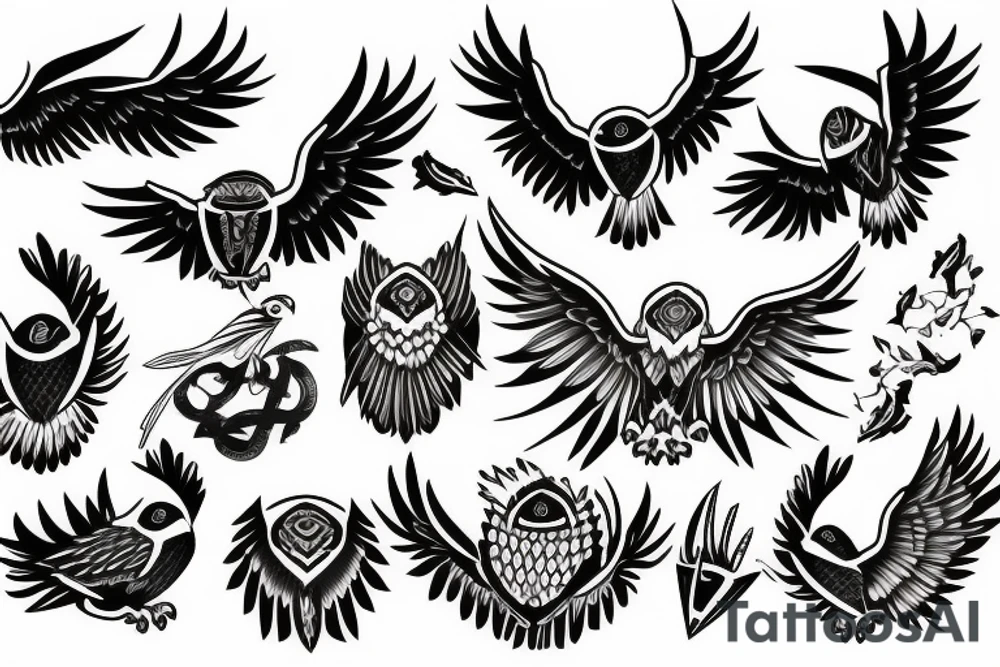 LOGO EAGOWL tattoo idea