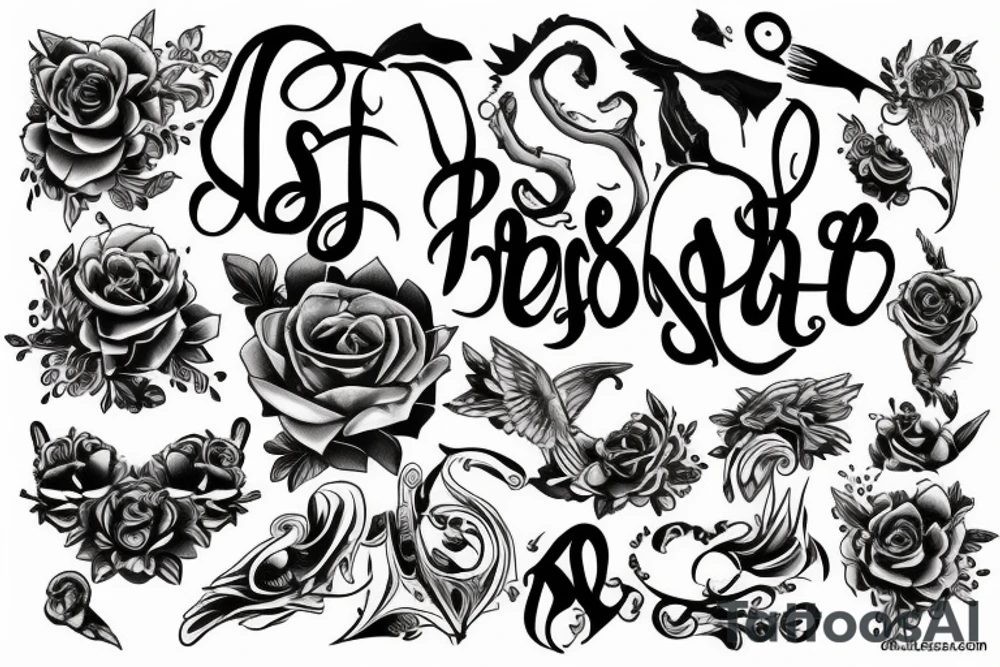 tattoo with the word listen tattoo idea