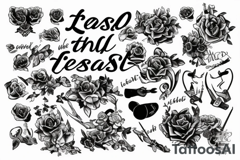 tattoo with the word listen tattoo idea