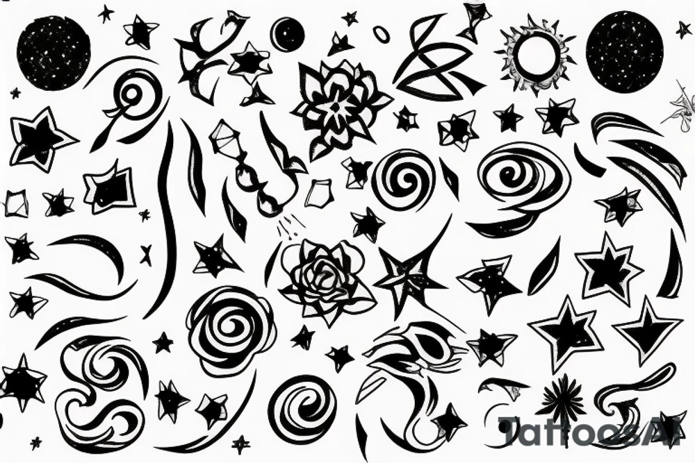laniakea constellation tattoo idea