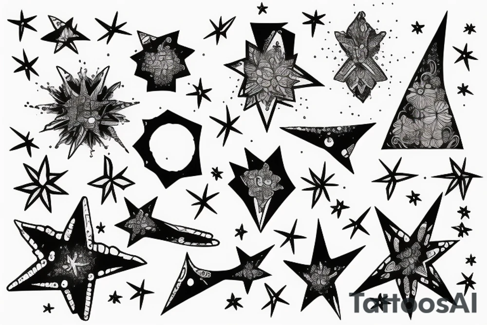 laniakea constellation tattoo idea