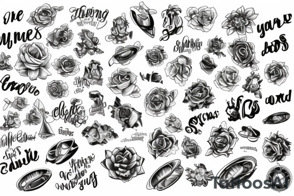 the word "endlessly" turning into a slide tattoo idea