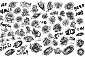 the word "endlessly" turning into a slide tattoo idea