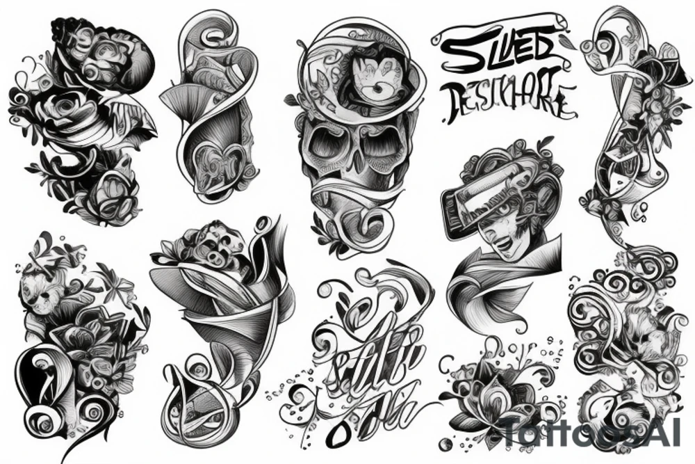 slide tattoo idea