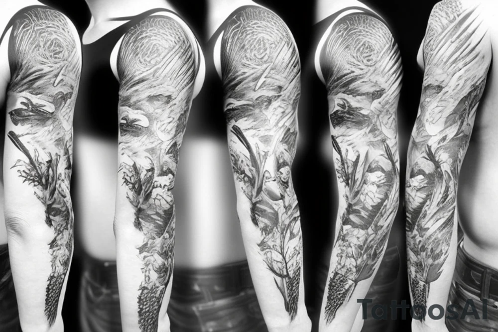 Evolution and life tattoo idea