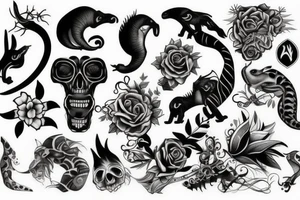 Evolution and life tattoo idea