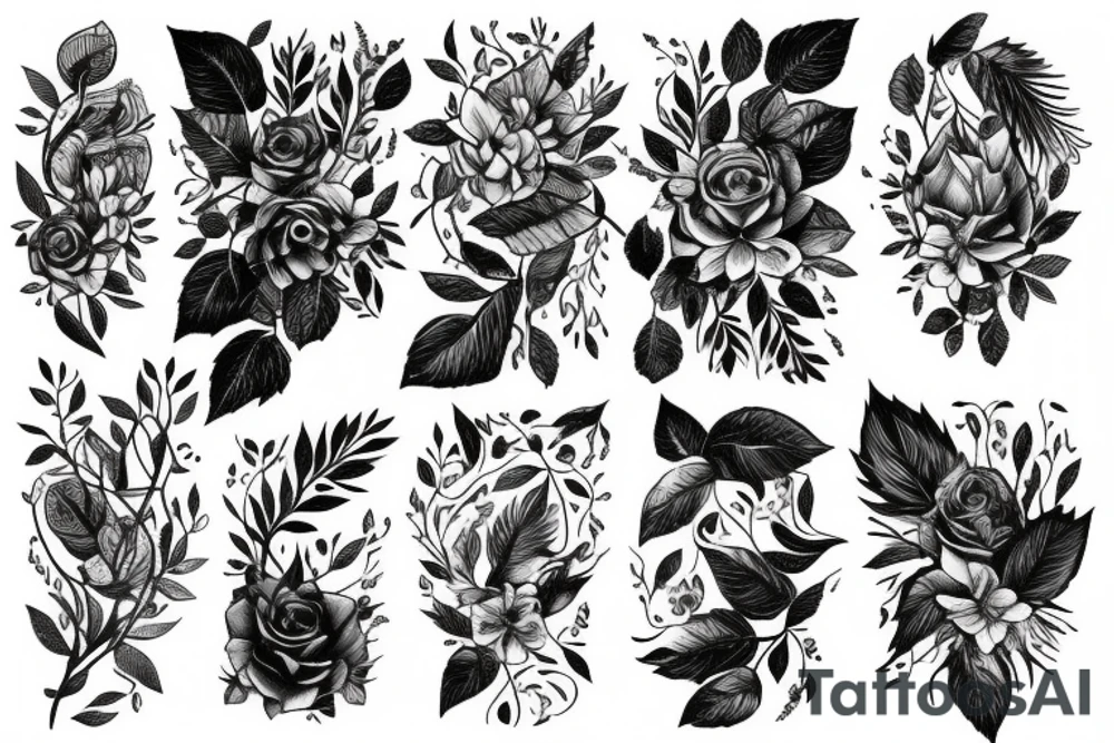 Lighting forest tattoo idea