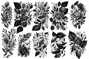 Lighting forest tattoo idea