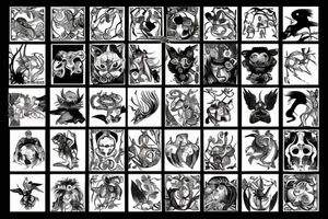 Biblical creatures tattoo idea