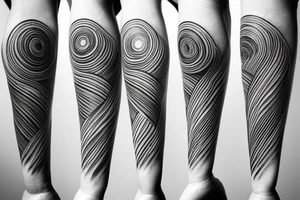 three planets in the same orbit sharing one line tattoo idea