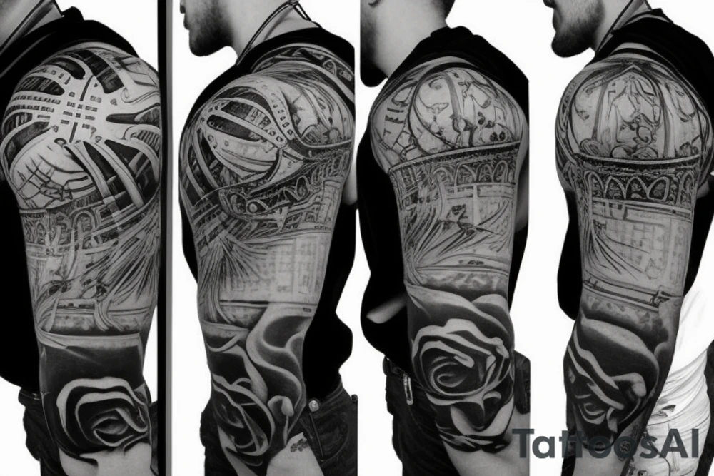 The crown on the basketball tattoo idea
