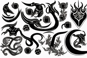 Black mamba tattoo idea