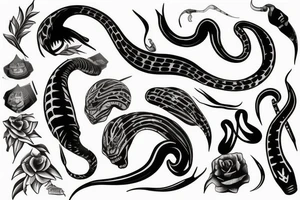 Black mamba tattoo idea