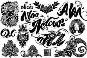 name  alba  sena tattoo idea