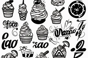 “Gelato” text tattoo idea