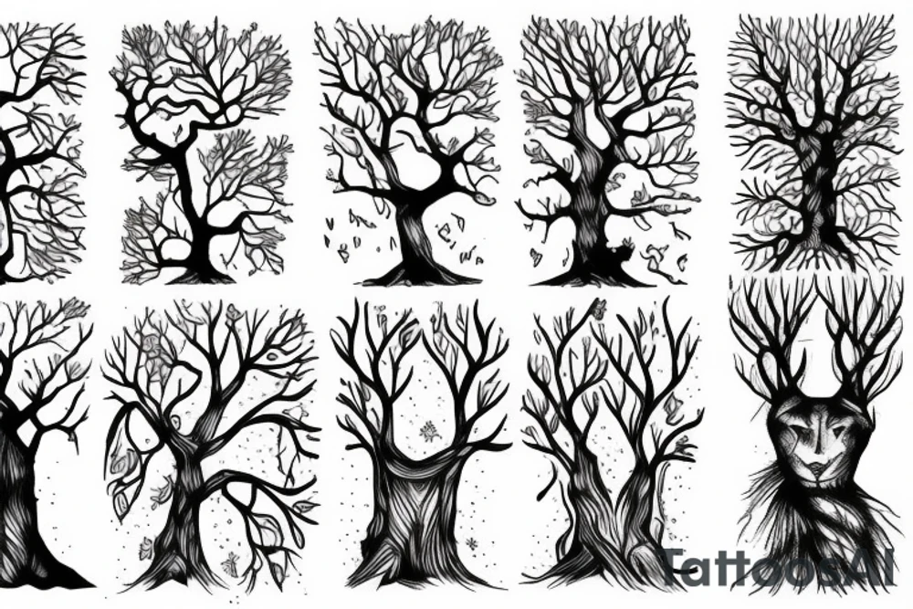 trees tattoo idea