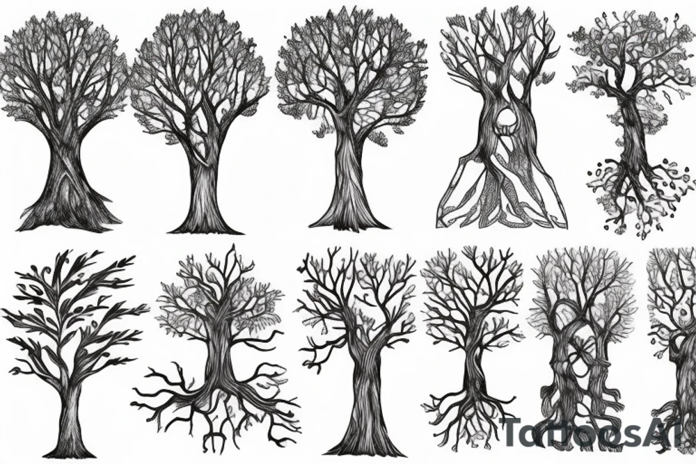 trees tattoo idea