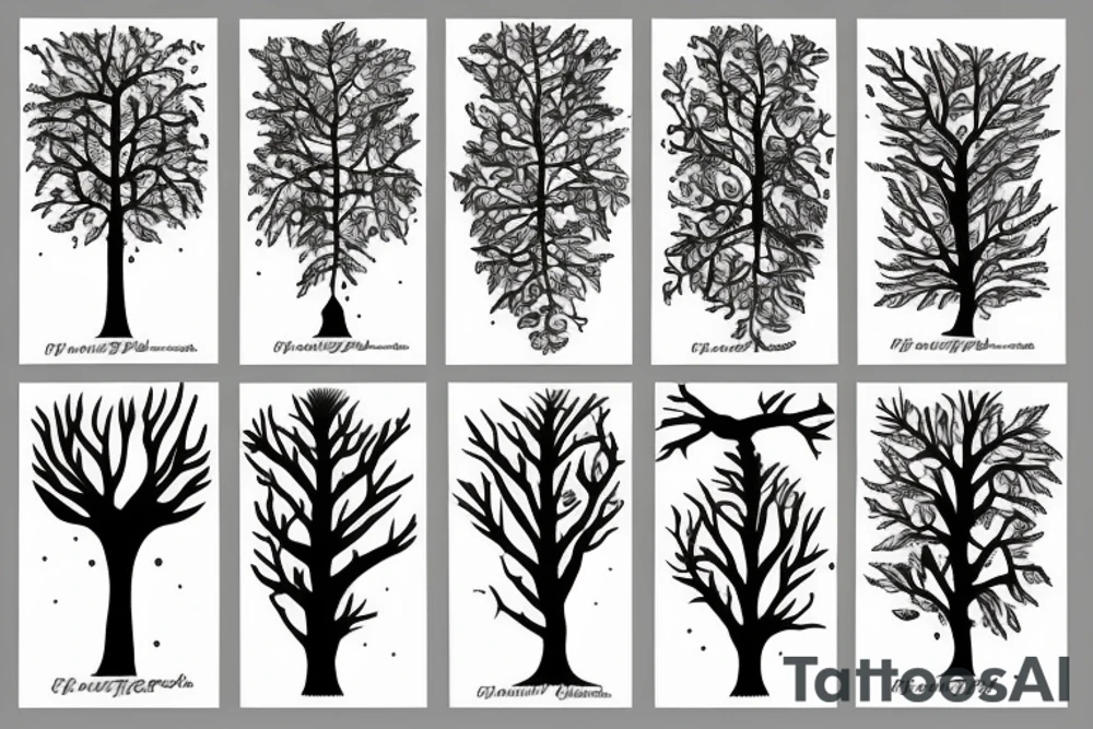 trees tattoo idea