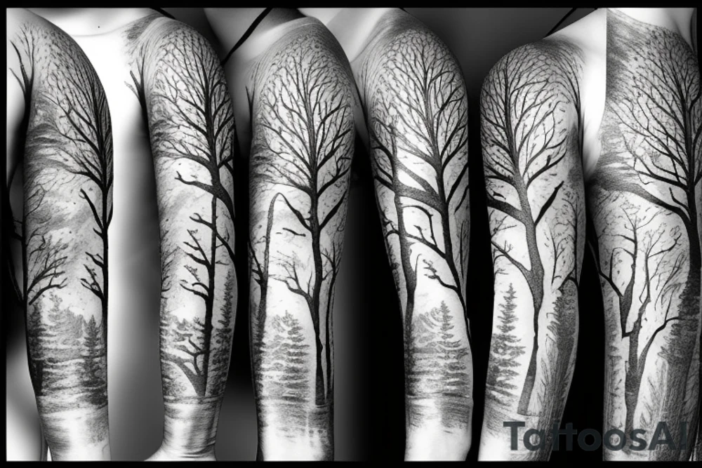 trees tattoo idea