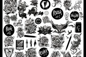no risk no story tattoo idea