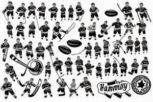 Hockey family 28 tattoo idea