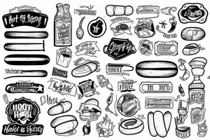 hot dog barracks tattoo idea