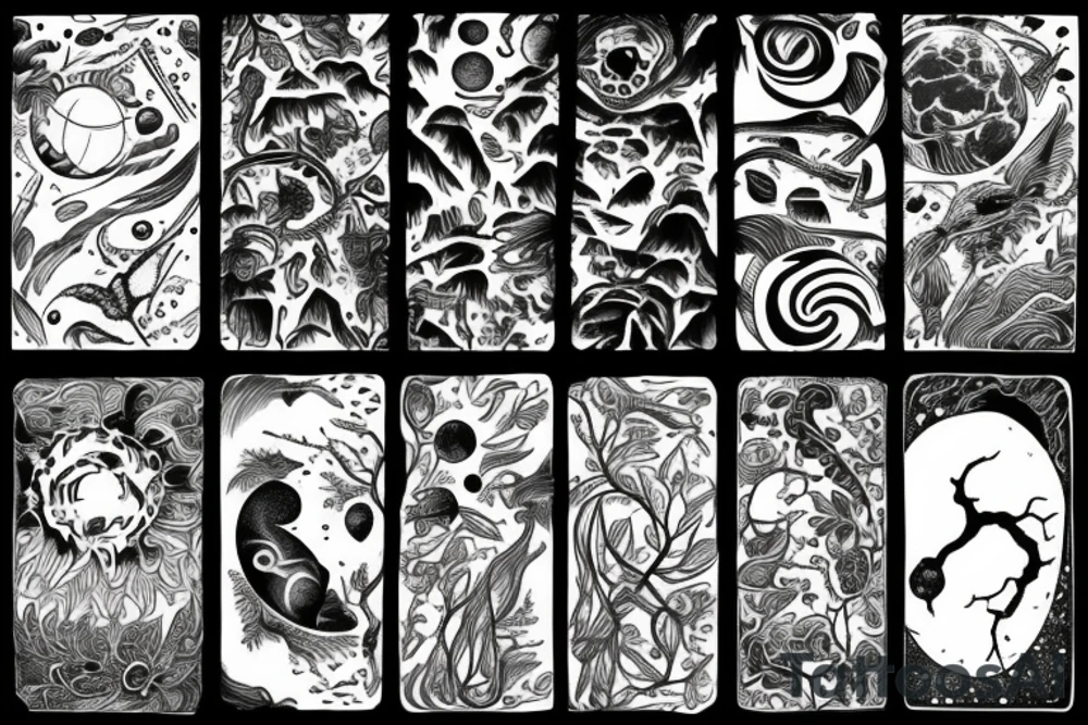 earth nature space tattoo idea