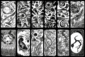 earth nature space tattoo idea