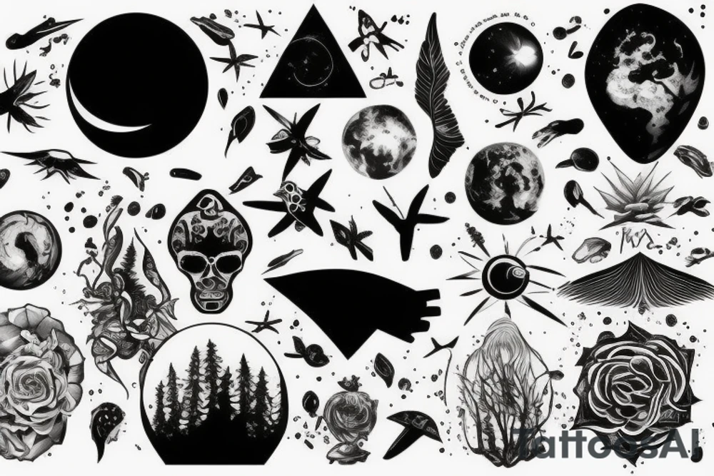 earth nature space signify tattoo idea