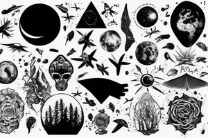 earth nature space signify tattoo idea
