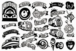 Train tattoo idea