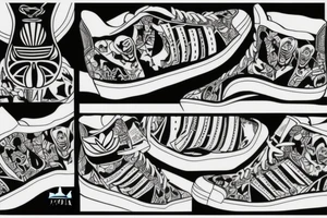 Shoes adidas graffiti tattoo idea