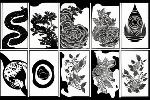 earth nature space freedom tattoo idea