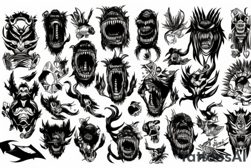 nature space freedom earth monster motorcycle tattoo idea