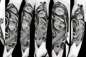 Sloth weightling with a sword tattoo idea